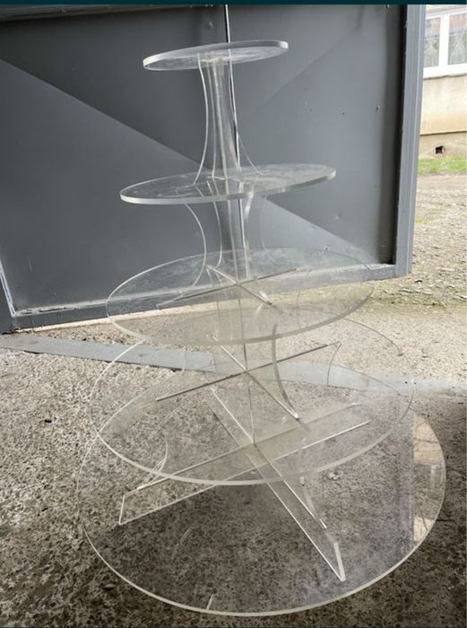 Platou rotund candy bar 5etaje  /prajituri monoportii /fructe