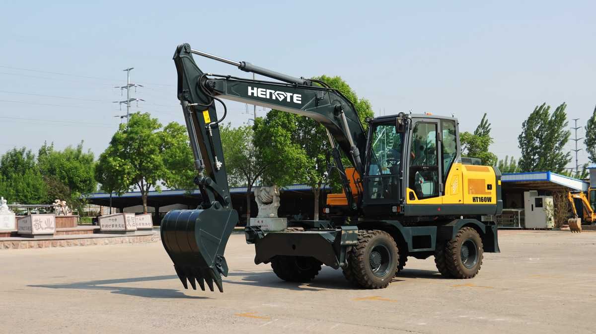 Колёсный экскаватор HENGTE HT160W