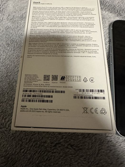 Iphone 15 256 blue