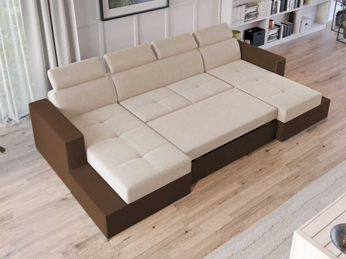 Coltar U Extensibil Paloma crem/maro - Transport Gratuit in 4-10 zile