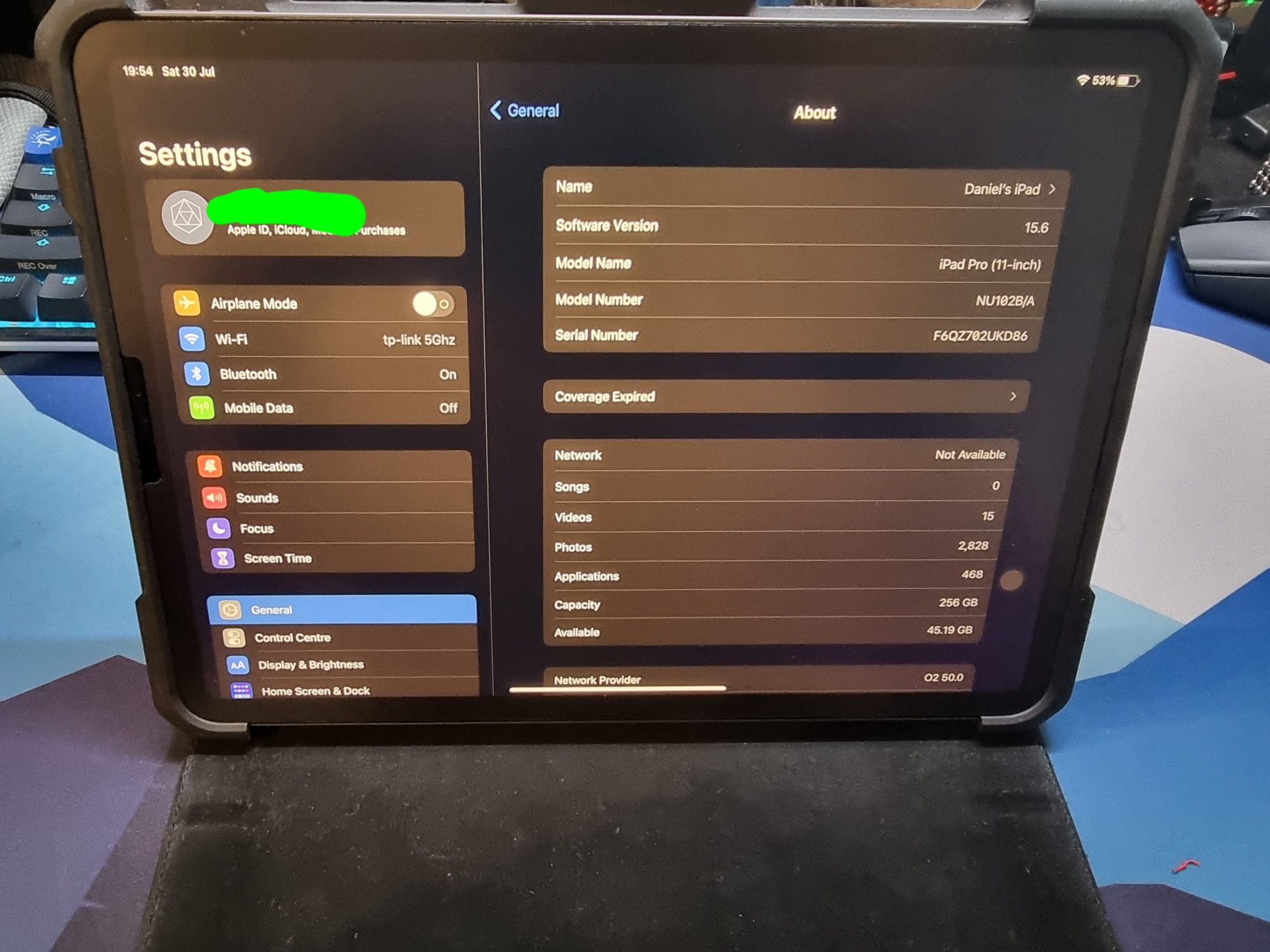 Ipad Pro 11 256 Wifi + Cellular