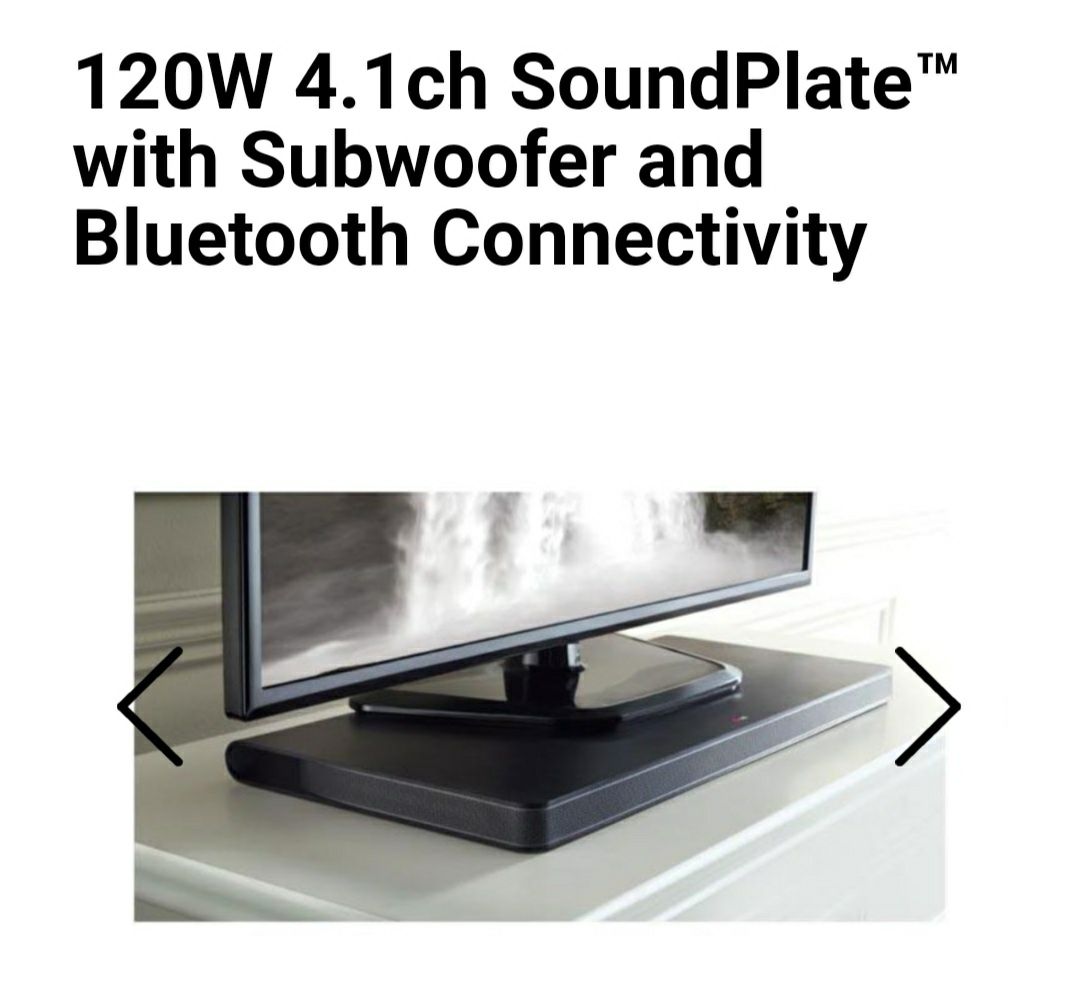 120W 4.1ch SoundPlate™ with Subwoofer and Bluetooth Connectivity