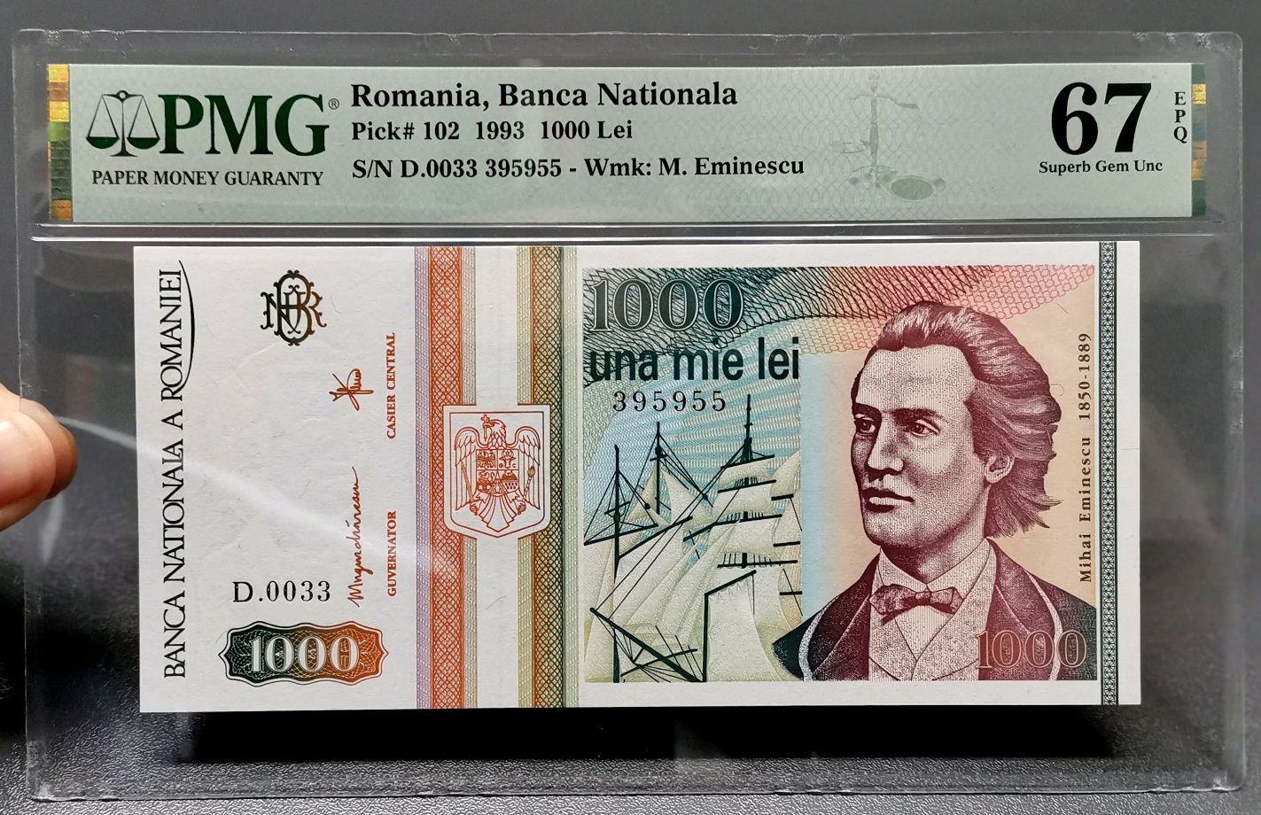 România bancnote UNC Gradate PMG