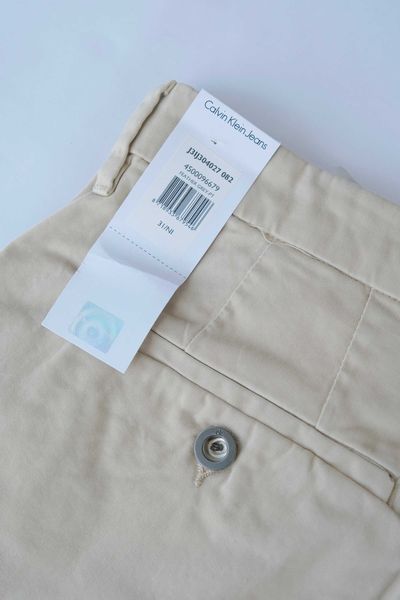 ПРОМО Calvin Klein 31(S/M),мъжки бежови къси панталони,шорти,памучни
