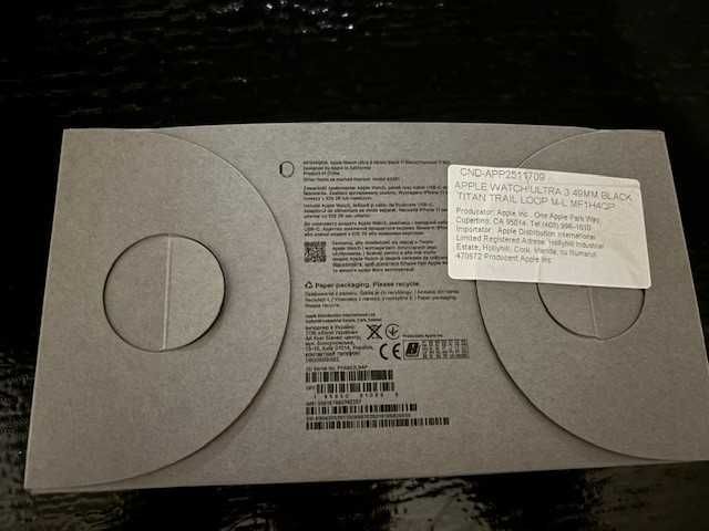 Apple Watch Ultra 3, GPS+Cellular, 49mm, Black Titanium Case - SIGILAT