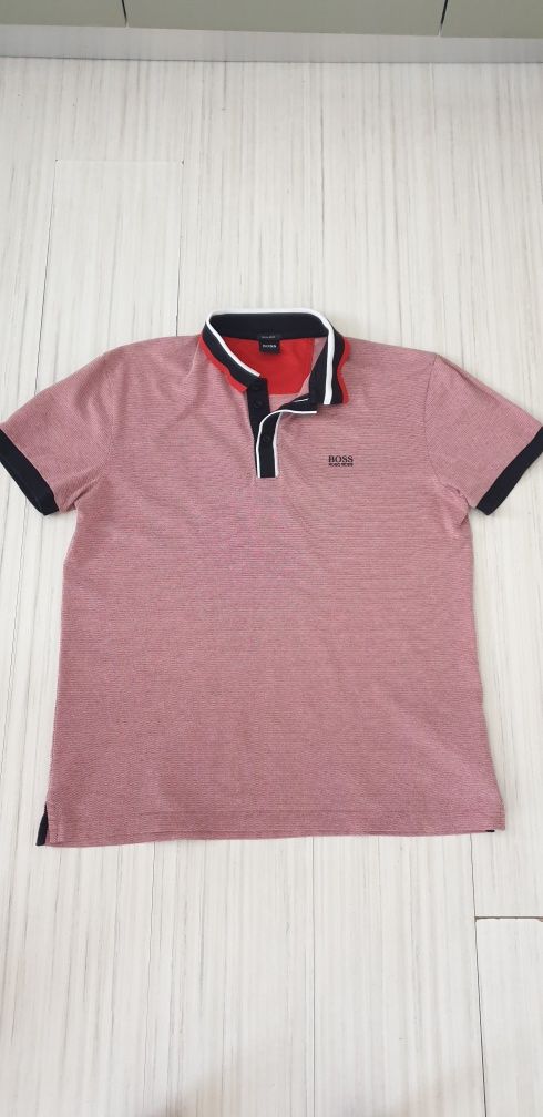 Hugo Boss Paddy 2 Pique Cotton Mens Size L ОРИГИНАЛ! Мъжка Тениска!