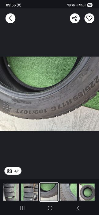 Vând cauciucuri 225/55/17 C M+S set complet imp Germania