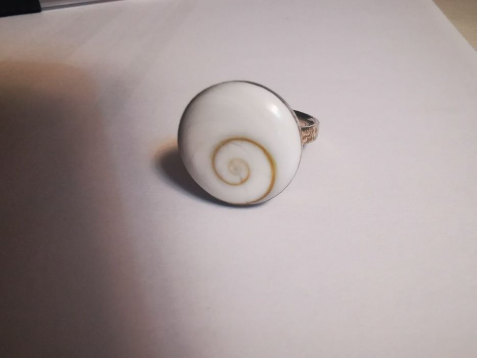 Inel argint, cu model spirală