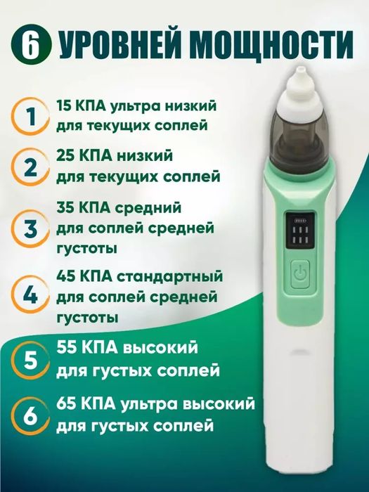 Elektr chaqaloq burun aspiratori, burunni tozalash vositasi