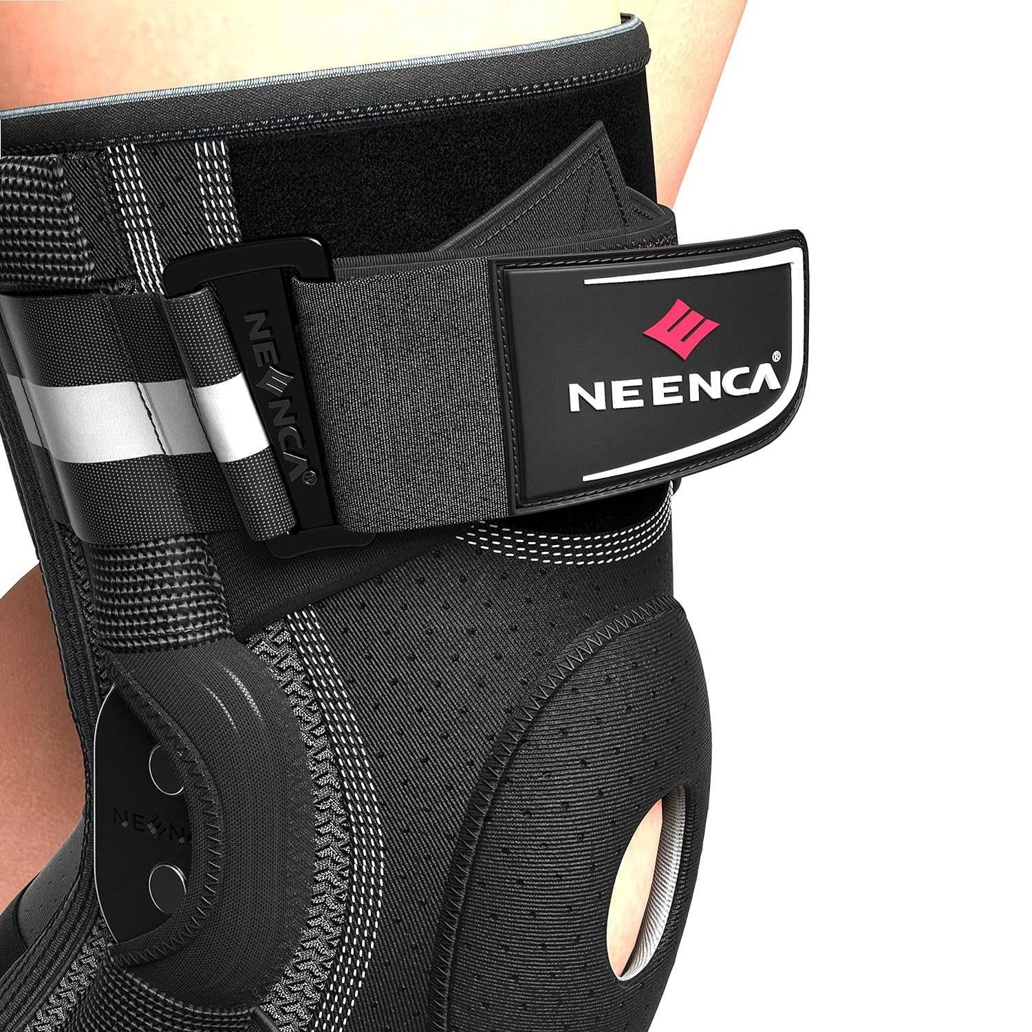 Бандаж на колено с гелевой подушкой, боковыми стабилизаторами  NEENCA.