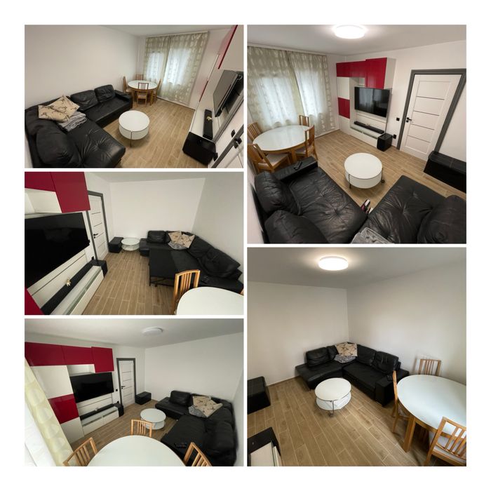 Apartament modern 2 camere Apahida parter bloc nou cu parcare si curte