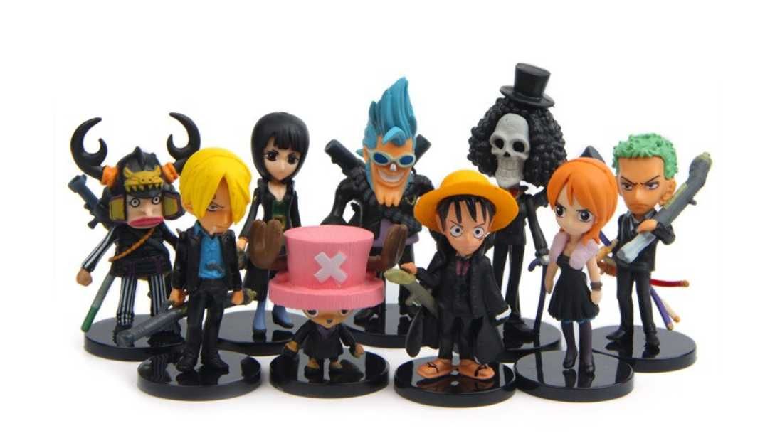 Set Figurina One Piece Luffy Zoro Sanji Robin Nami Brook anime 5-10 cm