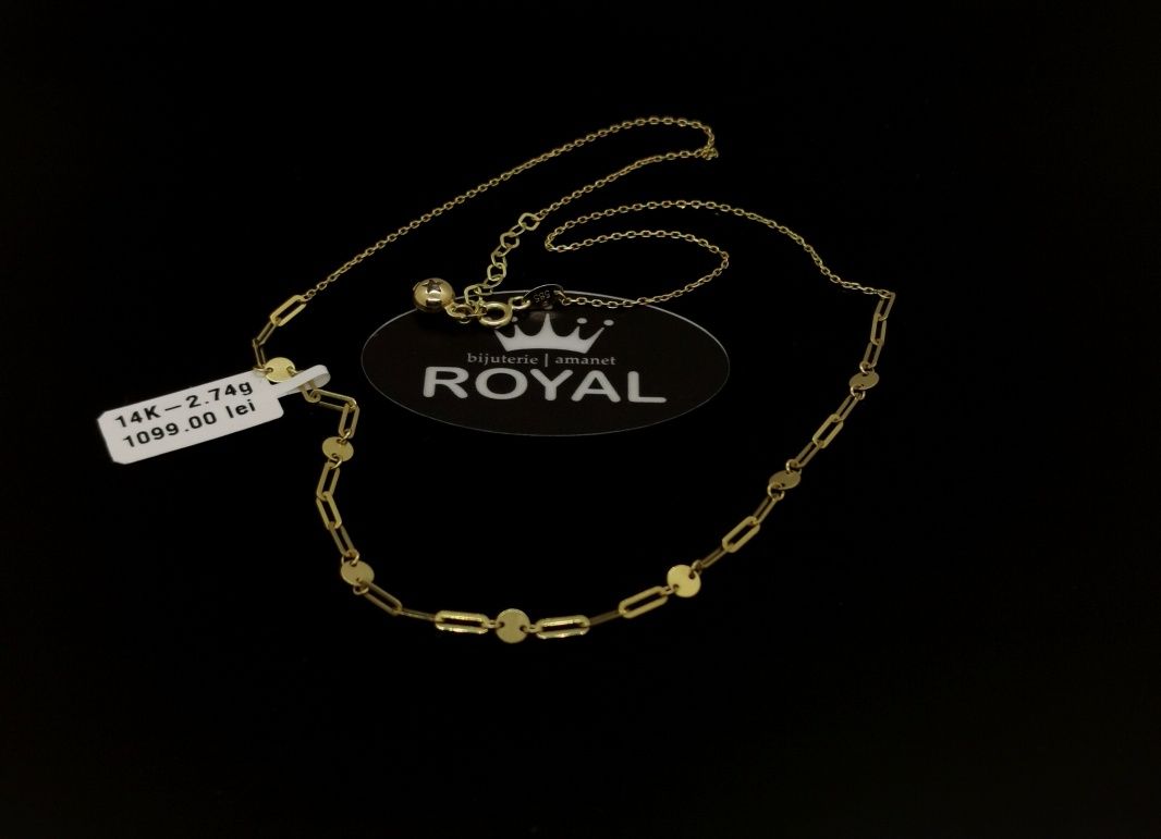 Bijuteria Royal lant din aur 14k 2.74 gr