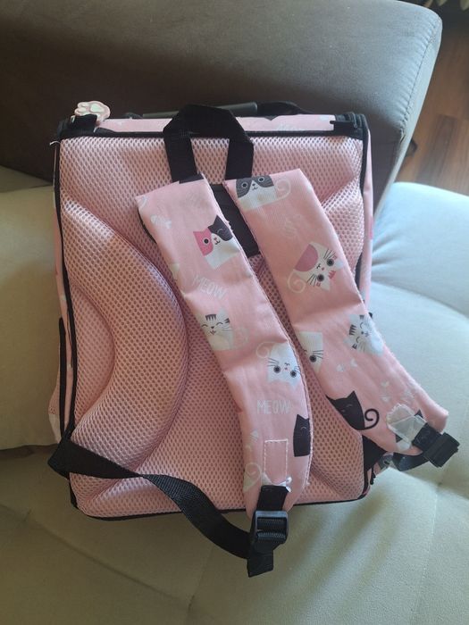 Училищна раница розова