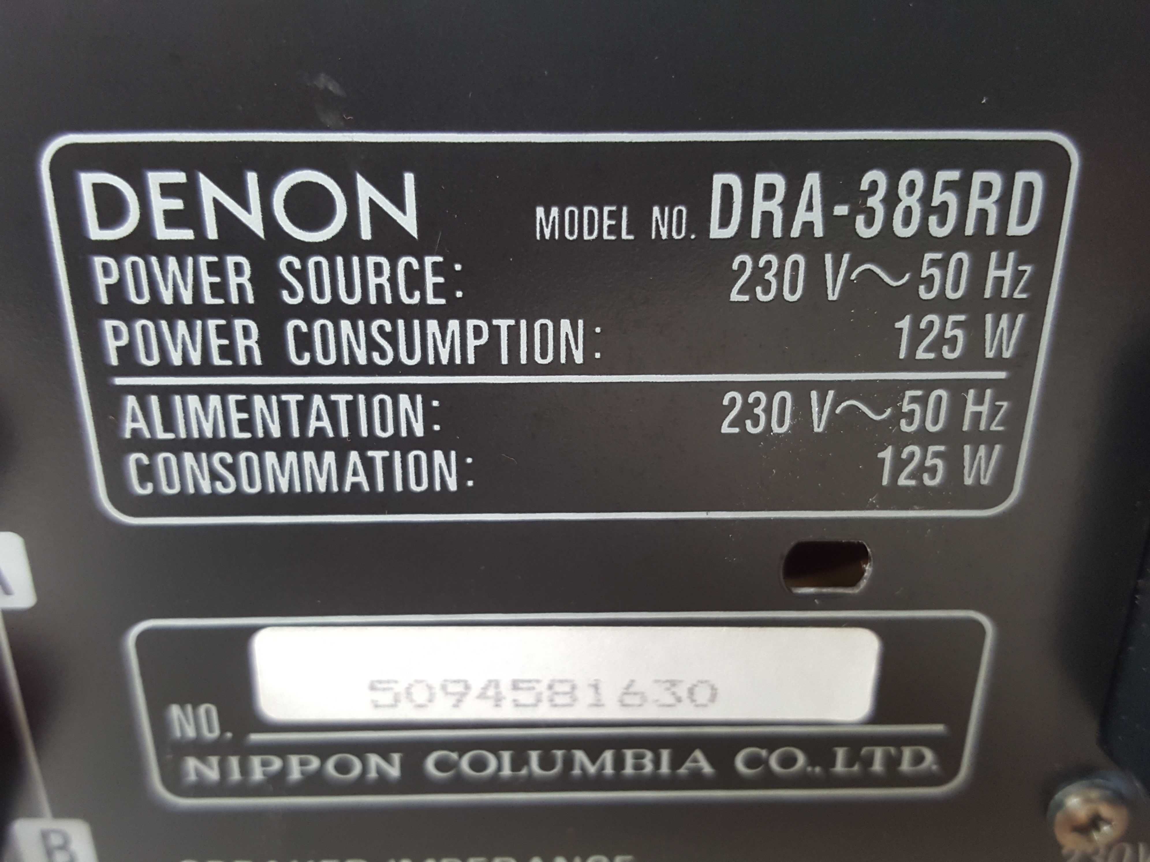 Vand amplificator Denon DRA-385RD