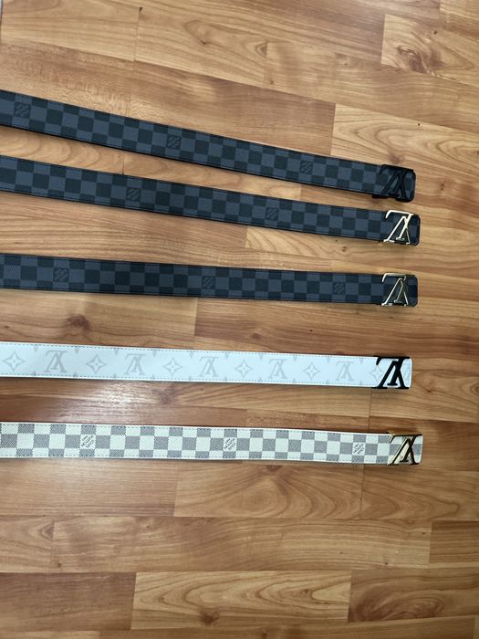 Vand curele LV albe/negre