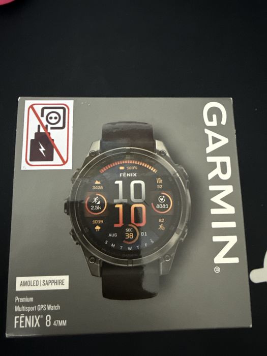 Мультиспортивные GPS часы Garmin Fenix 8 (47 mm) AMOLED, Sapphire