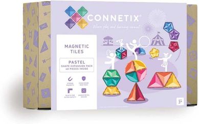 Магнитни блокове Connetix Pastel Shape Expansion Pack, 48 части