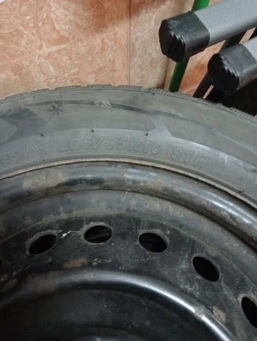 Jante de otel R16 5x114.3 cu cauciucuri de iarna