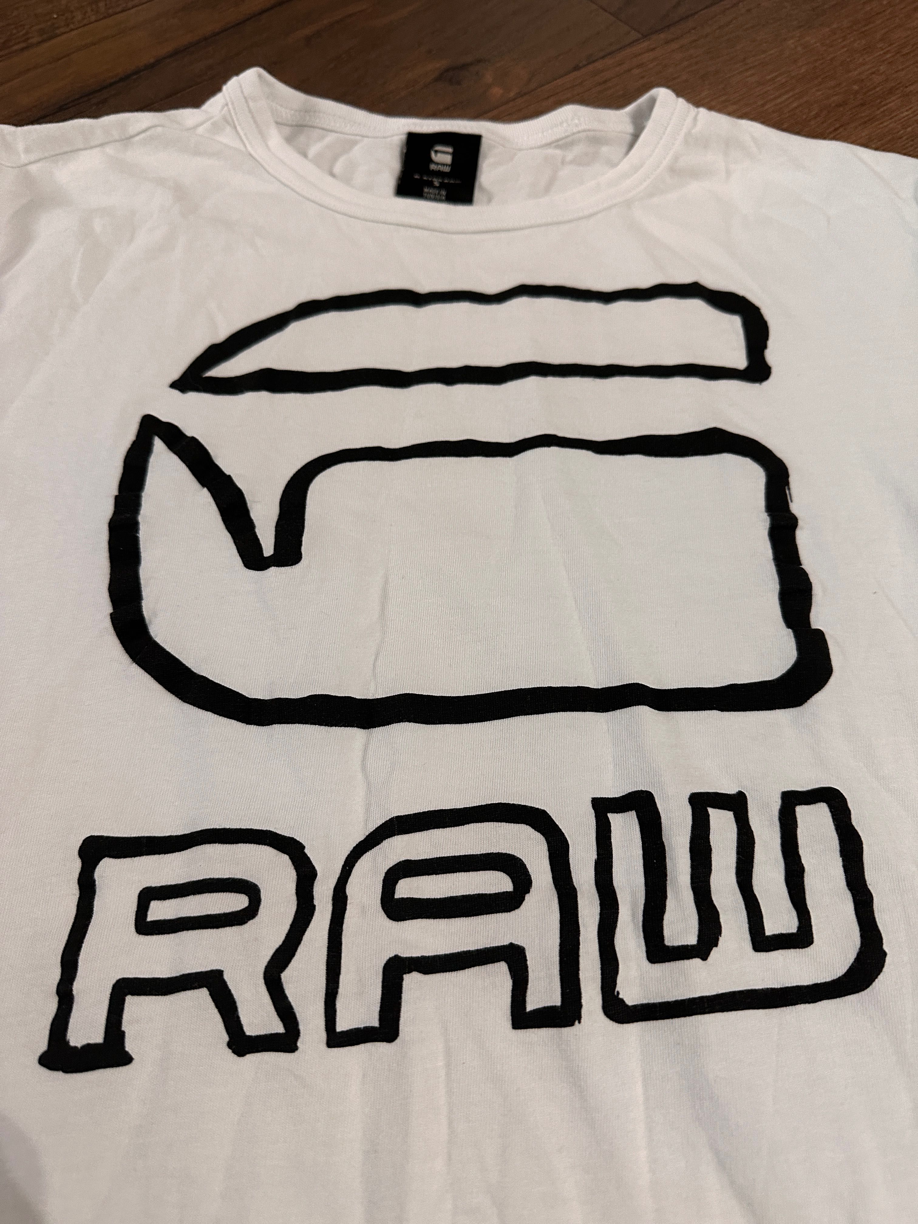 G STAR RAW мъжка бяла тениска