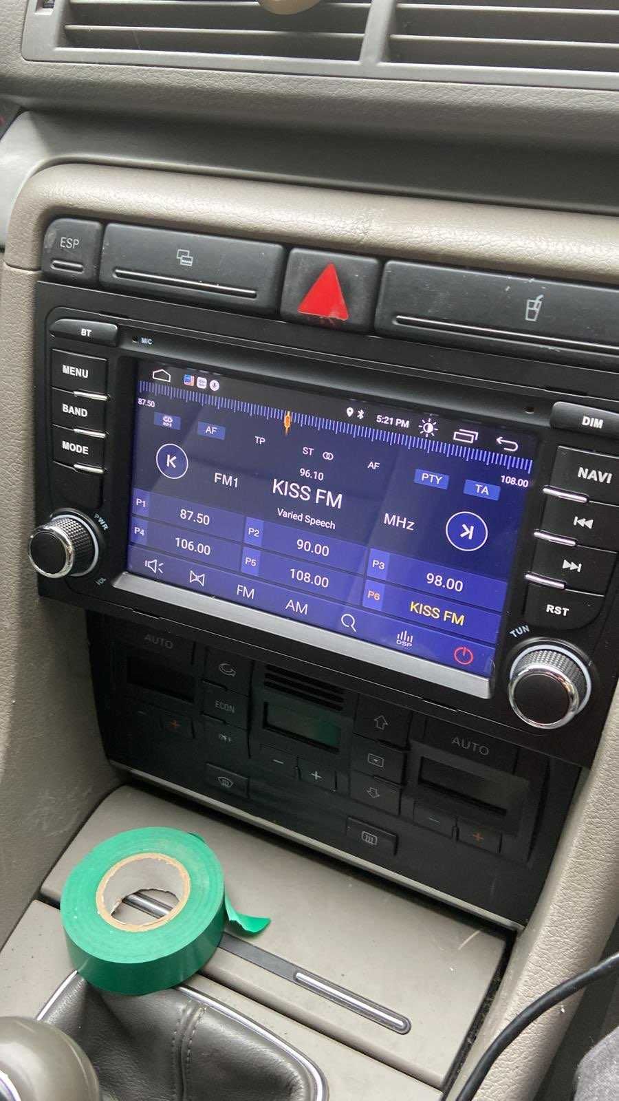 Navigatie Android Audi A4 B6 B7 Seat Exeo 1-8GB RAM - QLed CarPlay DSP
