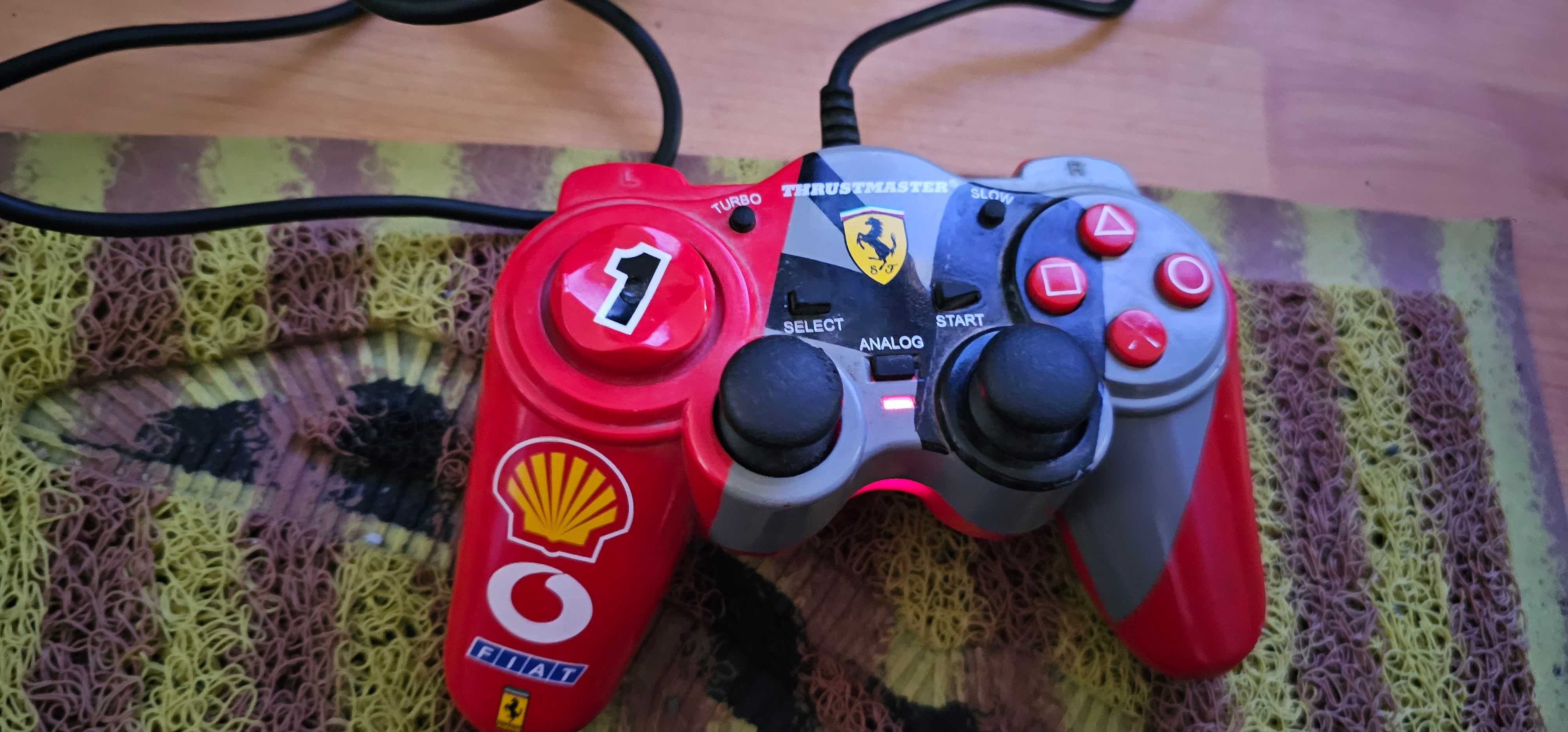 ps2 playstaion 2 slim maneta ferrari joc