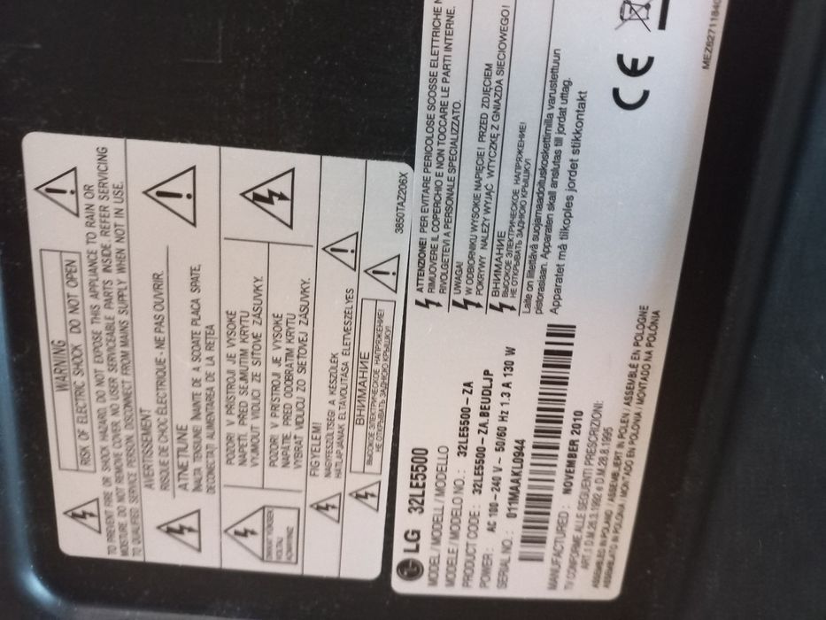Lot de 6 smart tv 4 samsung lg si orion defecte