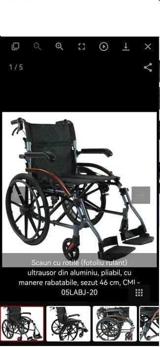 Set roti fotoliu rulant scaun cu rotile persoane cu dezabilitati