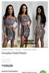 Compleu paiete Misstio boutique animal print