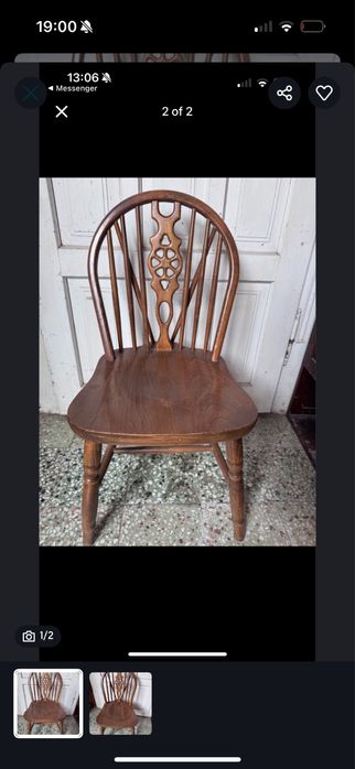 Vand 2 scaune Dallas in stare buna, lemn masiv