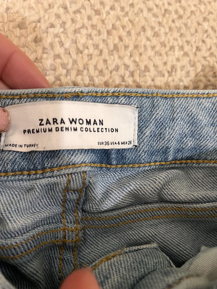 Дънки Zara висока талия