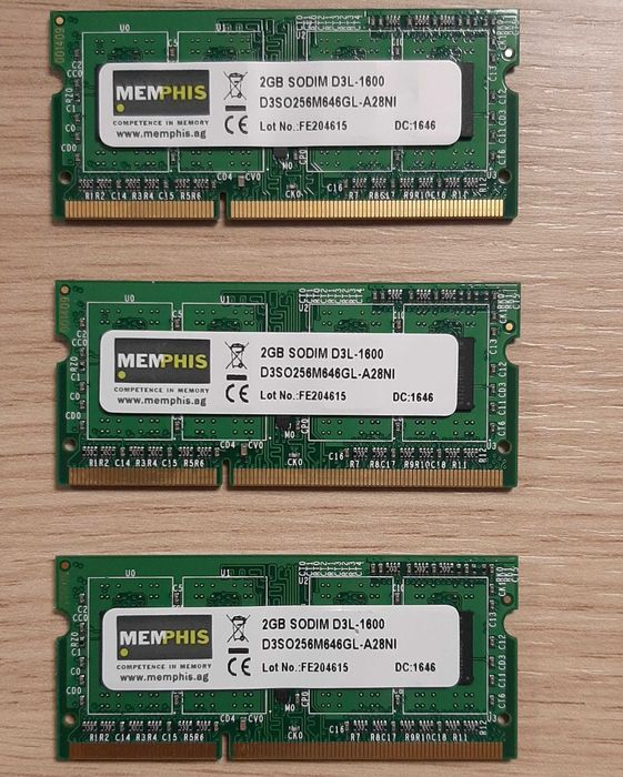 2GB DDR3 Memorie ram SODIMM marca MEMPHIS pt laptop, 1600Mhz
