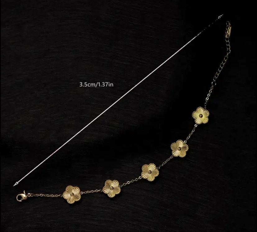 Браслет Van Cleef покрытием золоты