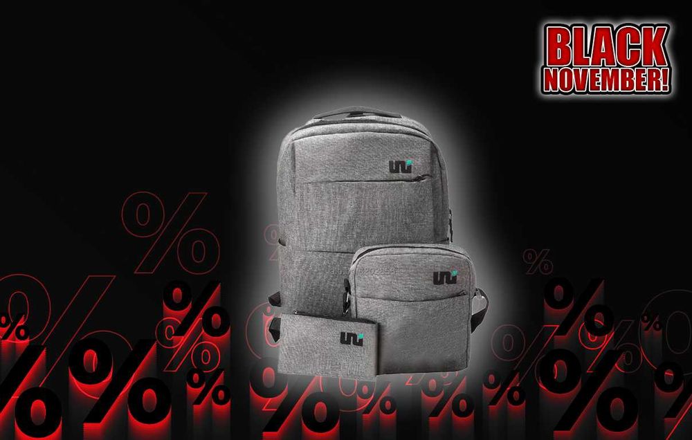 Раница, чанта за през рамо и несесер (2 бр. за 22 лв.) - ЧЕРЕН МЕСЕЦ