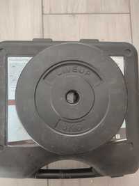 Disc haltera din plastic umplut cu ciment 5kg