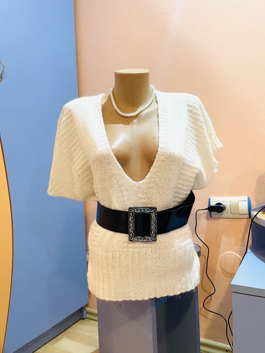 Bluza lana alba ….