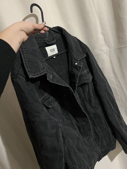 Черно дънково яке