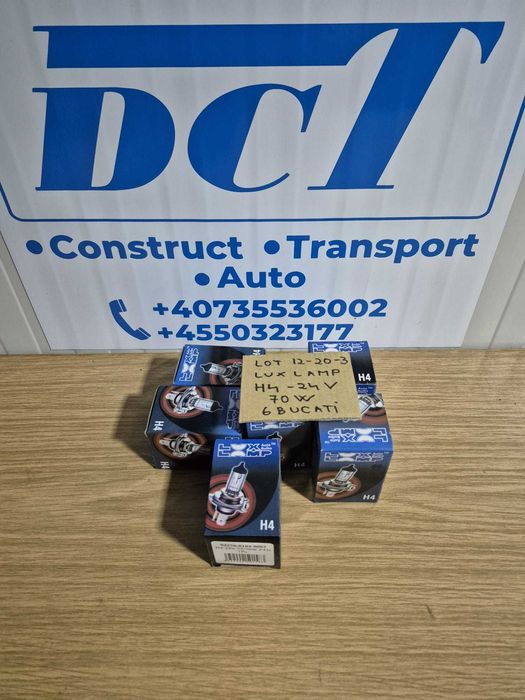 lux lamp bec auto h4 24 v - set 6 bucati - lot 12-20-3