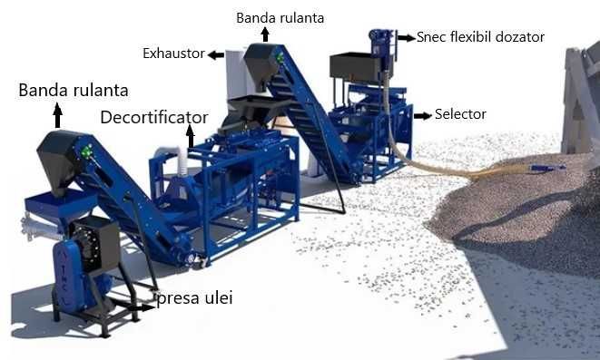 Linie completa pentru ulei presat la rece