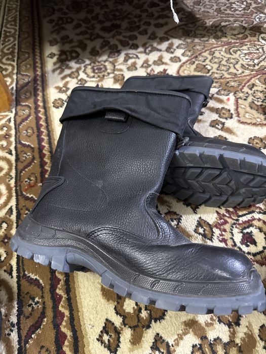 строительные сапоги кожанные