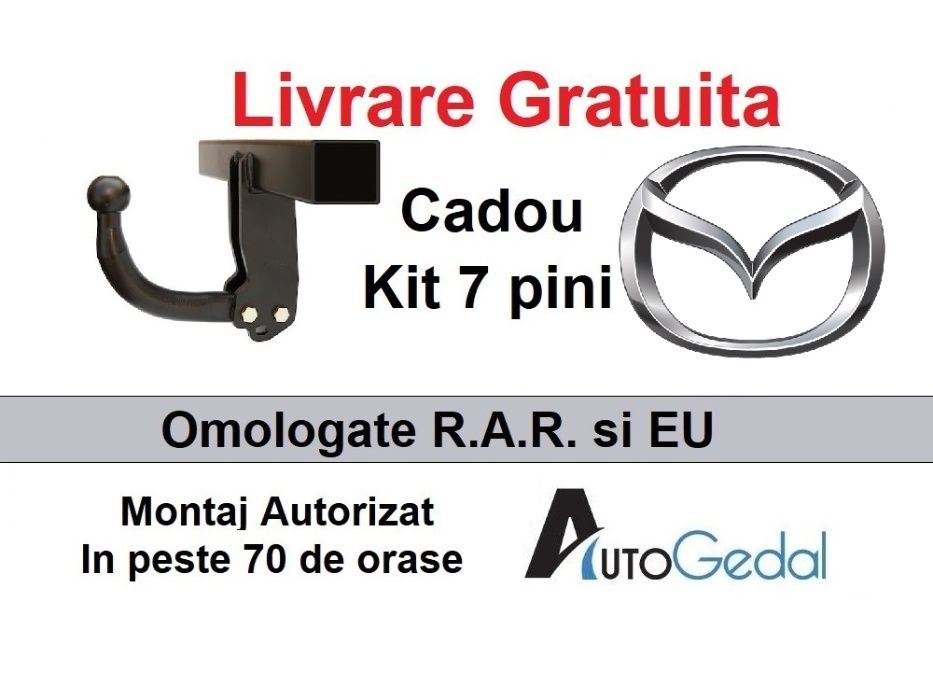 Carlig Remorcare MAZDA CX5 2012-2016 - Omologat RAR si EU