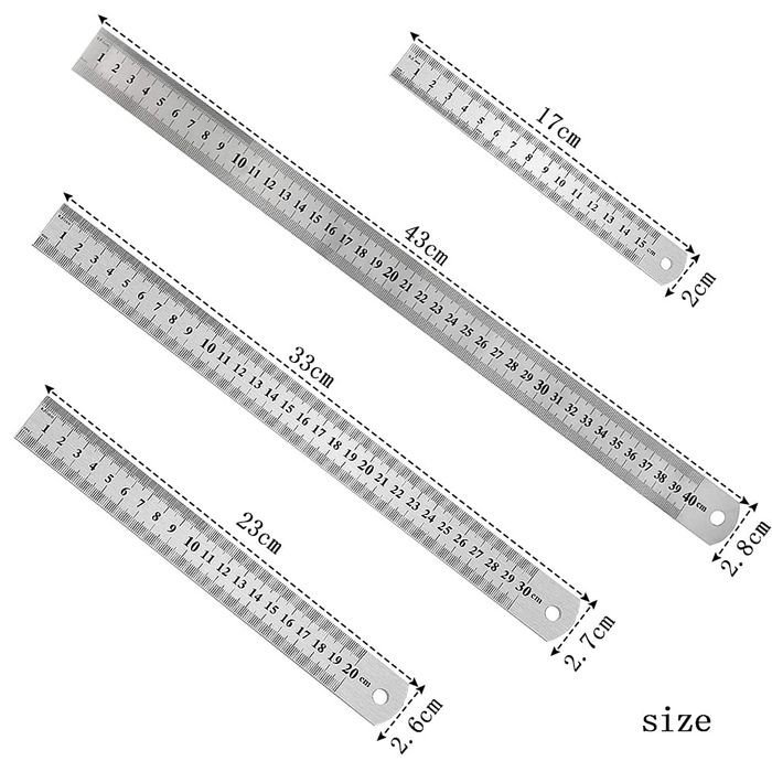 Set 4 liniare metal