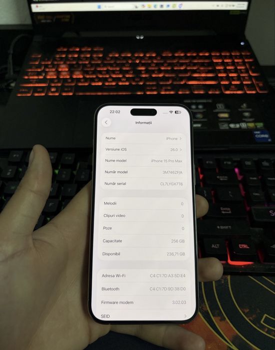 Iphone 15 Pro Max Natural Titanium/256 GB