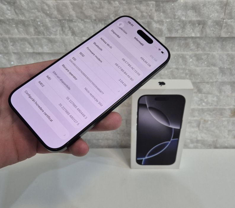 iPhone 16 Pro 512GB. 100% Bateria