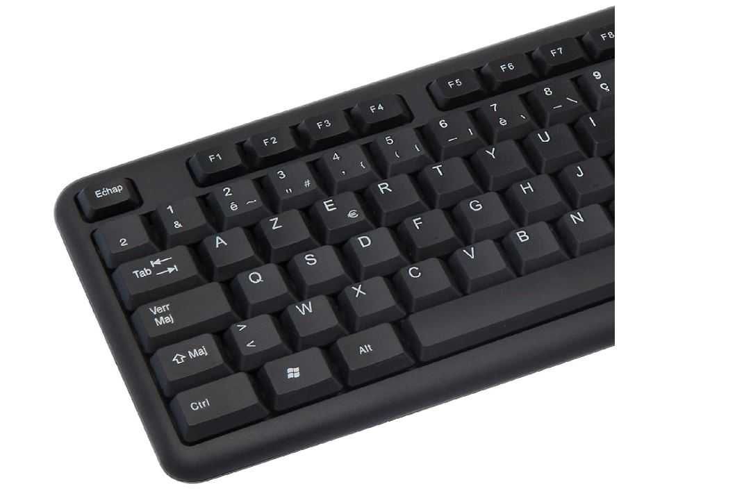 Чисто Новa USB клавиатура APM AZERTY 105 клавиша цифров блок