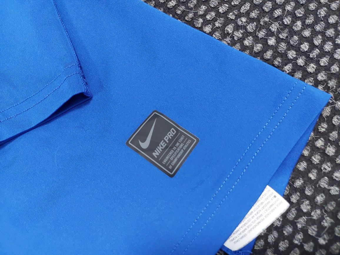 Nike pro мъжка блуза S бяла и синя