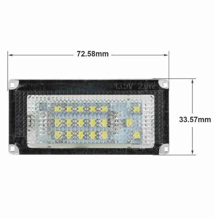 LED плафони за регистрационен номер на Mini Cooper R50,R52,R53
