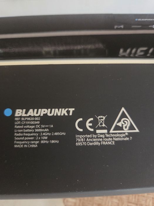 Vând boxă portabila Blaupunkt