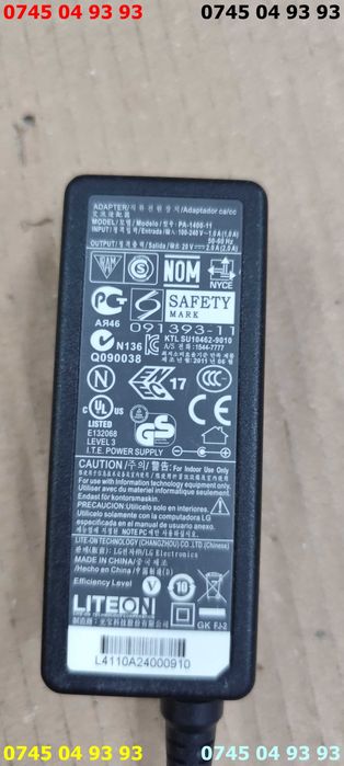 alimentator incarcator PA 1400-11 are 2 mufe subtiri 20v 2A