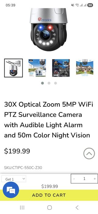 Vind Camera de supraveghere ip ptz IR 30x